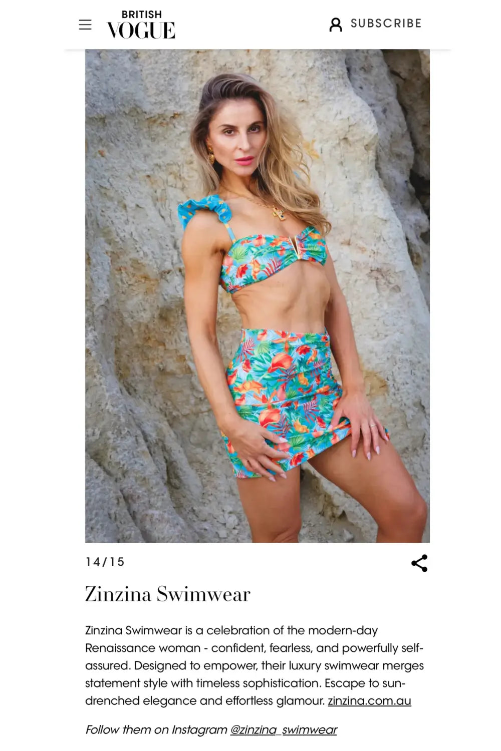 She’s Not Just in Vogue — She Is the Moment: Zinzina Graces British Vogue for the Third Consecutive Month