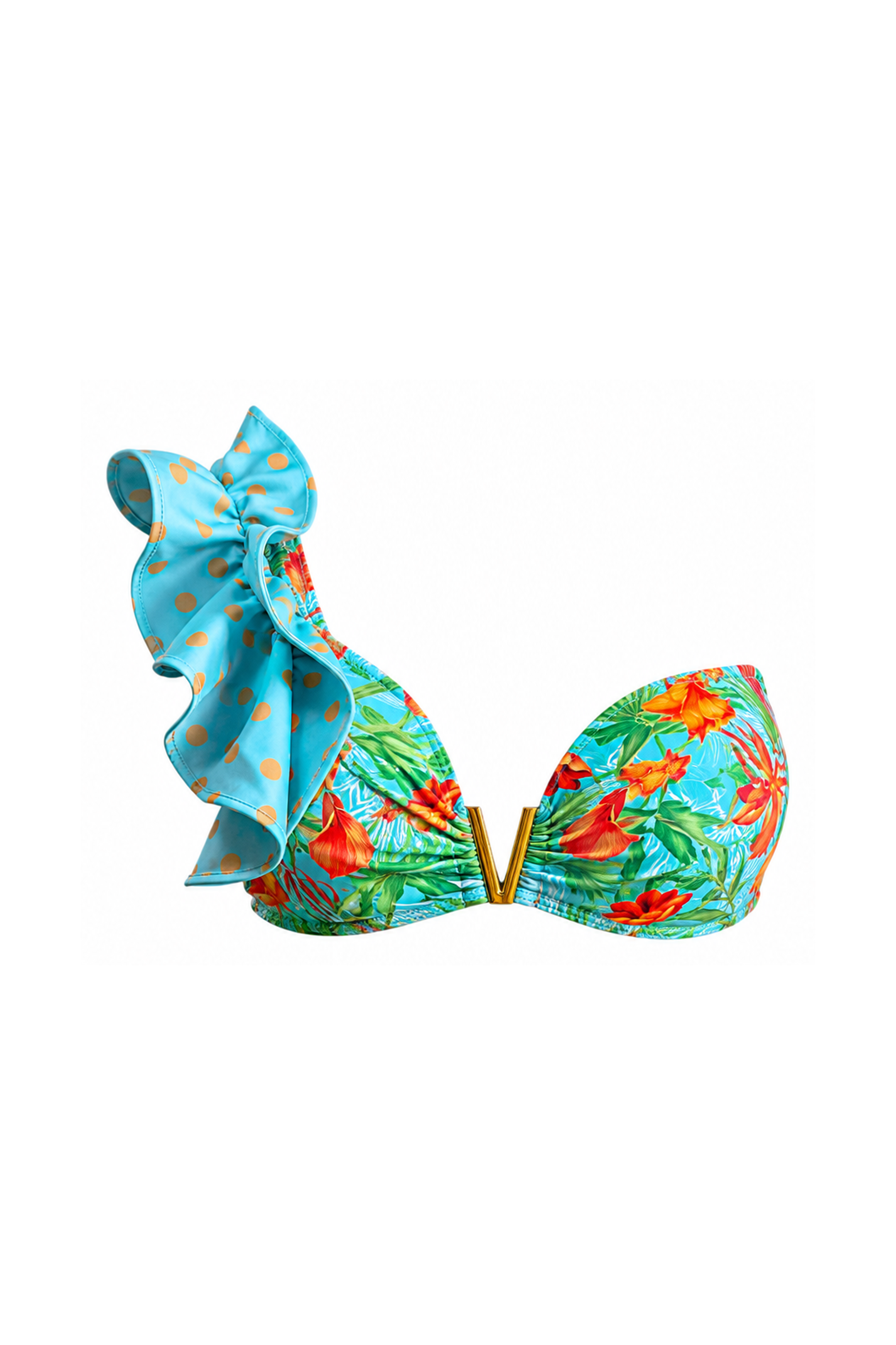 Cinzia Bandeau Bikini Top by Zinzina Swimwear