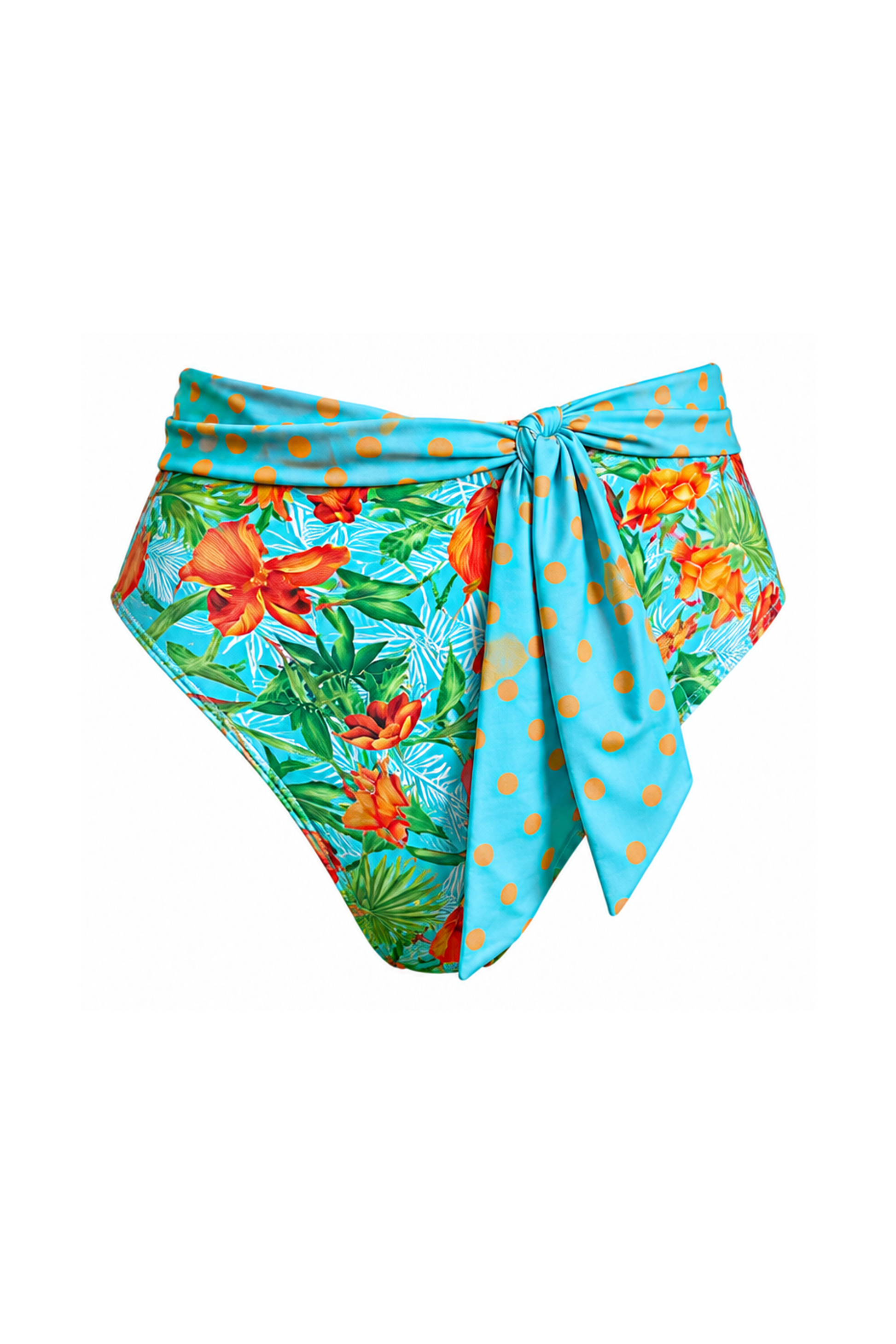 Cinzia High Waist Bikini Bottom by Zinzina Swimwear